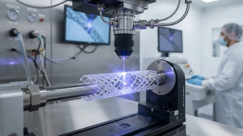 Medical device marked with a femtosecond laser